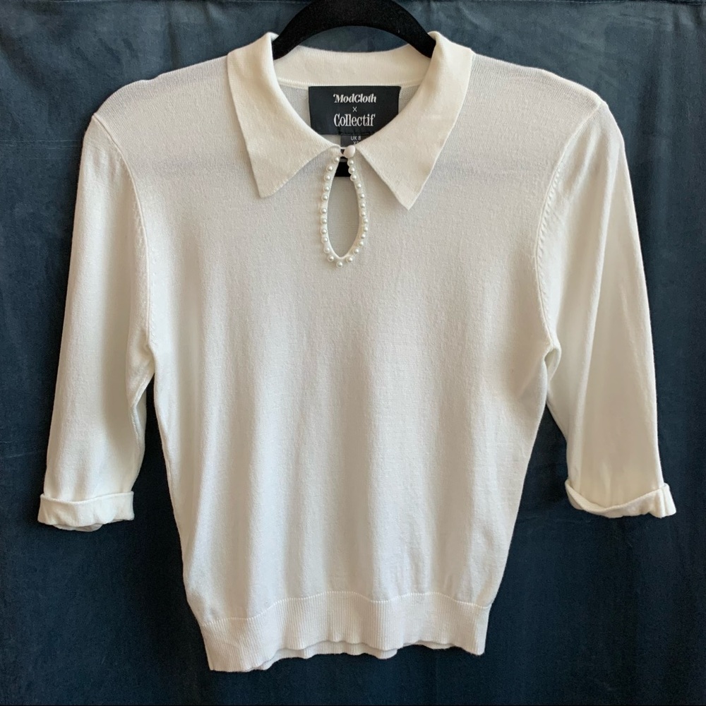 ModCloth x Collectif Pure Wisdom Knit Top